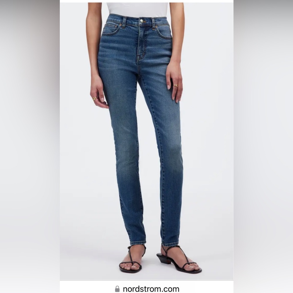 Madewell Skinny High Rise Blue Denim Jeans. Size 31 - Picture 10 of 10